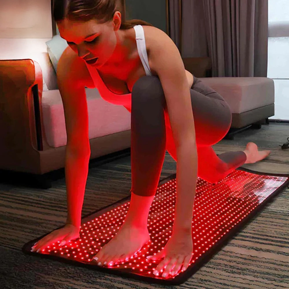 Rødlysterapi - rödljusmatta med 360 LED-lampor