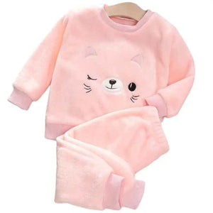 Pyjamas fleece barn - mysigt 2-delat set