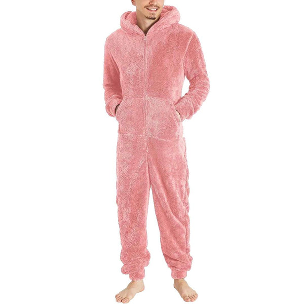 Fleece jumpsuit herr - varm & mysig overall