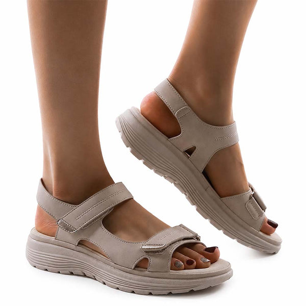 Sandaler med fotbuestøtte for dam