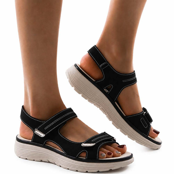 Sandaler med fotbuestøtte for dam