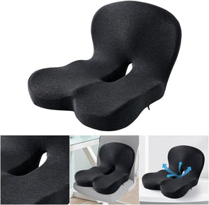 Sittkudde med ländryggsstöd - memory foam kontor & bil