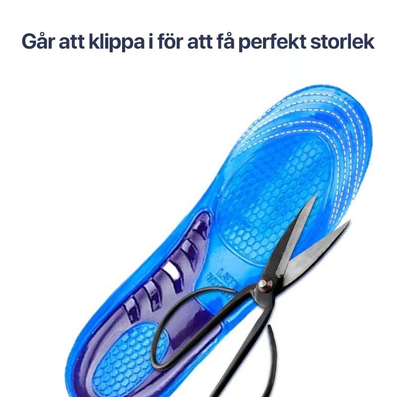 Skosåler med støtdemping - lindrar hælsmerter og trøtte føtter