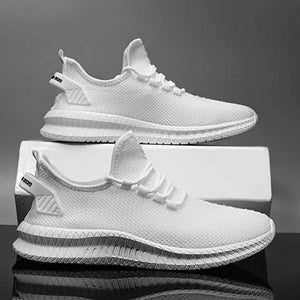 Sneakers med dämpande sula og luftig ovandel