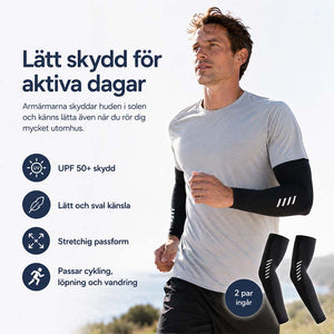 Solskydd for armar med UPF 50+