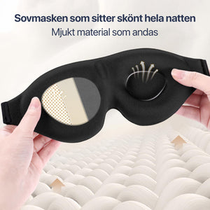 Sovemaske 3D ErgoCover - uten att trycka på ögon og fransar