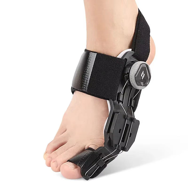 Tåkorrigerare for hallux valgus med justerbart støtte