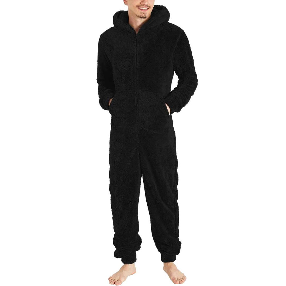 Fleece jumpsuit herr - varm & mysig overall