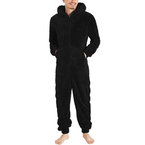 Fleece jumpsuit herr - varm & mysig overall