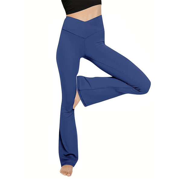 Bootcut leggings med høy midja