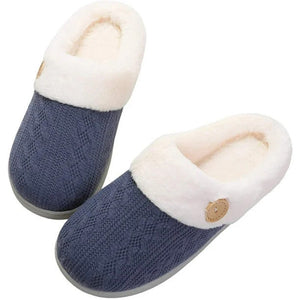 Varma innetofflor for kalla føtter - halkfri sula