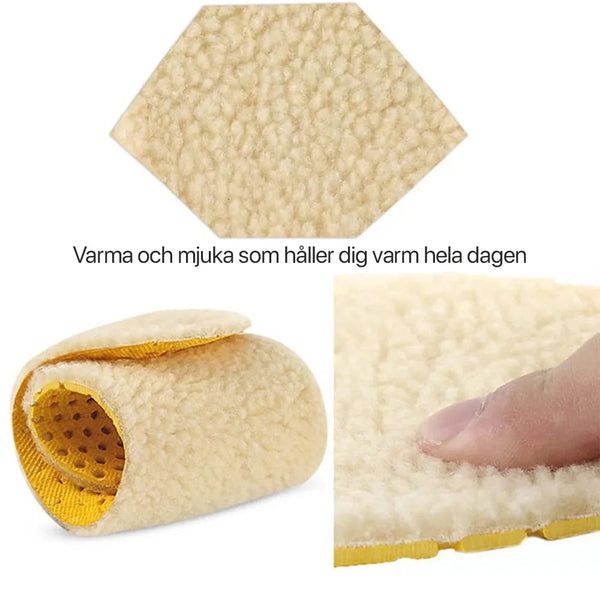Varma skosåler syntetull - støtdempende & isolerande