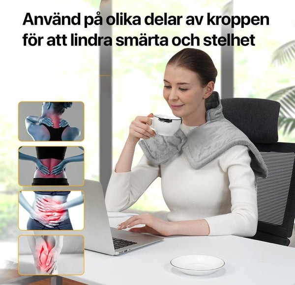 Värmedyna for nakke og skuldre - smertelindring med varme