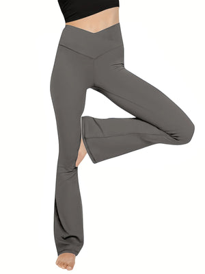 Bootcut leggings med høy midja
