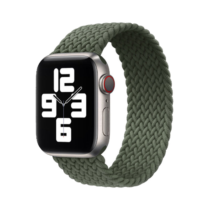 Apple Watch Remmer - Braided Stretch Grön