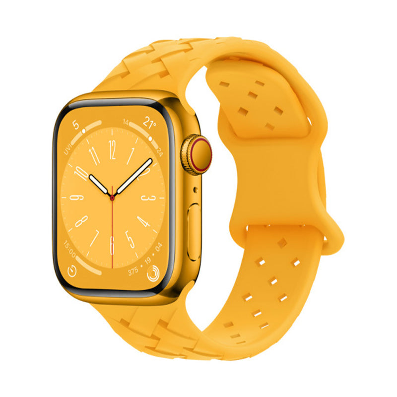 Apple Watch Remmer - Braided Silicon Gul