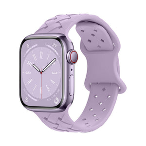 Apple Watch Remmer - Braided Silicon Lila