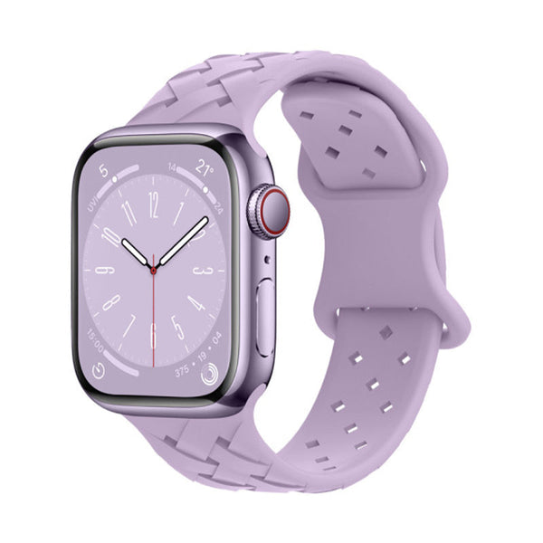 Apple Watch Remmer - Braided Silicon Lila