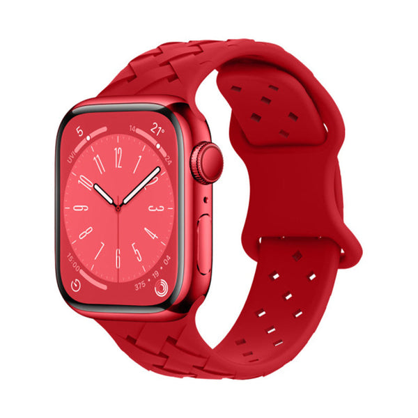 Apple Watch Remmer - Braided Silicon Röd