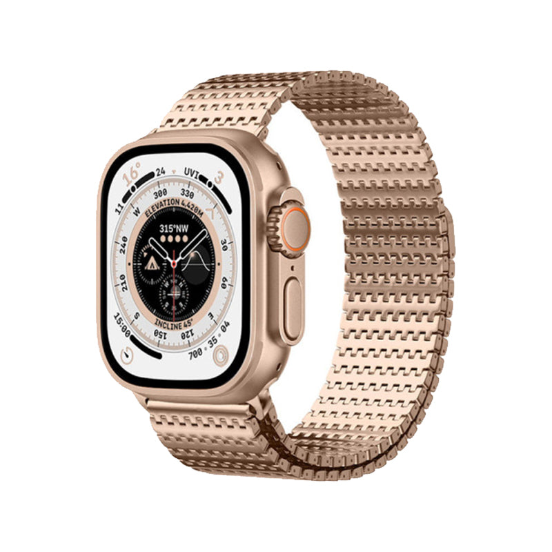 Apple Watch Remmer - Carbon Milanese Roséguld